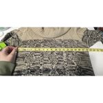 Studio One New York Woman’s Size L Black Tan Cable Knit Sweater Dress Cow Neck Size L Photo 8
