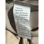 Tamifly Pleated Tennis Skirt Skort Womens Size L Beige Khaki Stretch Waist Zip Tan Size L Photo 4