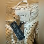 BLANK NYC x Anthropologie Ivory Perforated Moto Jacket NWT Petite Small SP Photo 4