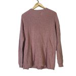 American Eagle Outfitters Deep V-Neck Sweater Womens M Pink Cozy Feminine Photo 3