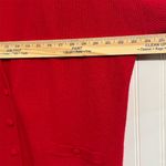Valerie Stevens Vintage Cardigan Large Red Angora Lambswool Grandpa Sweater 90s Photo 3