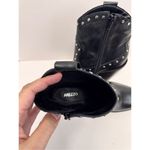 Arezzo Boots Size 9B Black Leather Block Heel Studded Booties Side Zip NEW Photo 7