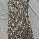 Trixxi New with tags Silver and Gold sequin fringe bead embellished bodycon mini dress Photo 0