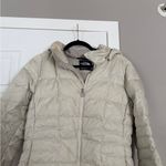 The North Face  Beige Cream Long Down 550 Puffer Jacket (Flaws) Photo 1