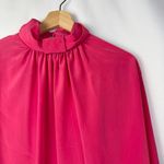 Vintage Gailord Hot Pink High Neck Long Sleeve Blouse M Size M Photo 2