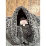 Cozy Sherpa MEMBERS MARK  WOMENS LARGE L 1/4 ZIP PULLOVER DARK GREY FLEECE Photo 2