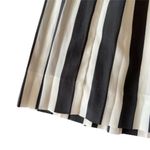 J.Crew  Black White A-Line Pleated Skirt Size 6 Photo 3