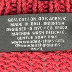 Wooden Ships Star Graphic Long Sleeves Knit Drop Shoulder Sweater Size M/L Photo 3