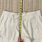 Old Navy  Linen Blend Mid Rise Pull On Short White Small S 3.5” 209712 Photo 7