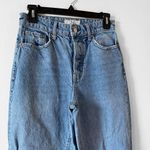 Free People Ranger Denim Wide Leg Crop Jeans Distressed Button Fly Cropped SZ 26 Photo 5