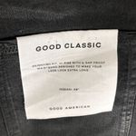 Good American Good Classic Coated Jeans Faux Leather Hi-Rise Skinnyish Black 18 Photo 5