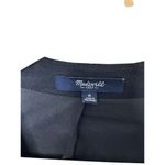 Madewell  Black Leather and Twill One Button Blazer Women's Size 0 Photo 5