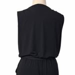 Nicole Miller Sleeveless Black Wrap Front Ankle Length Jumpsuit Women’s Size XL Photo 7