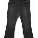 Calvin Klein Jeans Y2K Calvin Klein Womens Flare Jeans 14 Charcoal Gray Grunge Retro Classic Photo 0