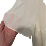 Entro  White Keyhole Cutout
Tank Blouse size large Photo 3