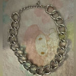 Thick chunky highend vintage chain choker (with extender) excellent condition Silver Photo 2