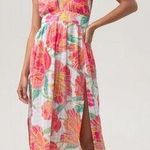 Trina Turk NEW Poppy Sleeveless Halter Midi Dress Swimsuit Coverup Sundress M Photo 0