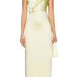 Lovers + Friends  Bella Gown in Baby Yellow Small New Womens Maxi Dress Photo 0