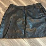 SheIn Black leather skirt size medium  Photo 3