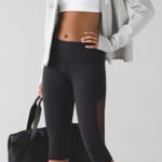Lululemon  NWT‎ Reveal Crop 15" Leggings Women’s Size 6 Black Activewear Photo 0