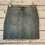 REWASH  LOS ANGELES Denim Mini Skirt Distressed-5 Photo 1