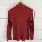 Bohme  Essentials Ribbed Scalloped Turtleneck Knit Top. Size Large. Photo 1