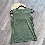 Quince olive green‎ cotton modal sleeveless top Green Photo 1