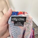 City Chic [] Blue Purple Abstract Floral Print Stained Glass Maxi Dress Sz 20 / L Photo 11