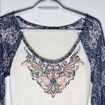 Miss Me  studded embellished lace sleeve top sz S Photo 1