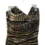 La Femme 21155 Fitted Maxi Gold & Black Strapless Gown Photo 1