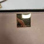 Ted Baker London Crossbody Bag Double Zip Leather Pink Clutch Chain Link Strap Photo 3