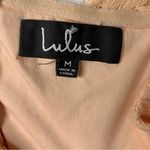 Lulu’s peach romantic heart off shoulder lace mermaid maxi gown dress medium Orange Photo 5