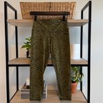 Athleta  Mid-Rise Transcend 7/8 Tight Legging Capri in Green Animal Print, M Photo 1