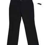Anthropologie The Essential Slim Black Pants Cropped Length Stretch Size 10P NWT Photo 0