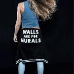 Walls are For Murals Black Bomber Jacket Unisex M Photo 5