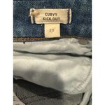 Madewell The Curvy Kick Out Cropped Mid Rise Jean Size 25 Oneida Wash Blue Photo 9