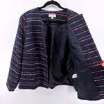 Talbots Womens 18W Blue Tweed Stripe Blazer Jacket Preppy Office Career Twee NEW Photo 6