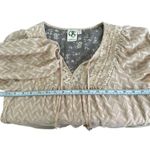 Anthropologie One September Anwen Mini Dress Womens XS Pink Chevron Peasant Boho Photo 6