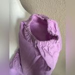 EXPRESS  Linen Tie Front Crop Top x Rocky Barnes Photo 4