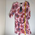 Gibson NWT Gibsonlook x Hi Sugarplum Blissful Blouson Dress Pink Floral Medallion Sz S Photo 8