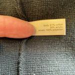 The Limited ‎ Cardigan Sweater M Black Sheer Hem Knit 3/4 Sleeve Open Front Photo 7