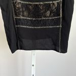 VTG Tommy noulou Black Top Y2K witchy dark romantic Lace Blouse Size S Photo 2