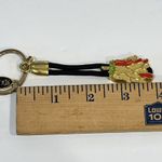Red & Gold Chili‎ Peppers New Mexico Metal Keychain Key Fob 4" Photo 2