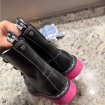 Dr. Martens  1460 Jungle Black Pink Sole Wanama Zip Up Boots Women's Size 6 Photo 7