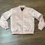 Stüssy Stussy Women's Union Bomber Zip Up Jacket Light Pink Size Small Photo 10