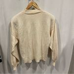 Vintage 80’s St. John santana knit creamy mock neck sweater nautical bling Silver Size L Photo 5