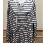 Blue 84 Women Murrells Inlet South Carolina Long Sleeve Hoodie ~ Blue & White ~ Large Photo 0