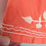 Cato  Cotton Embroidered Sleeveless Blouse Top women’s Size Medium Light Orange Photo 1