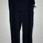 Athleta  Black Skirted Side Tie Athletic Capri Leggings Photo 0