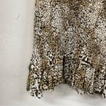 Faithfull the Brand Faithful The Brand Margherita Brown Animal Print Smocked Mini Dress Womens 4 Photo 2